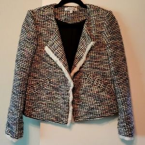 Elizabeth and James wool blend open blazer